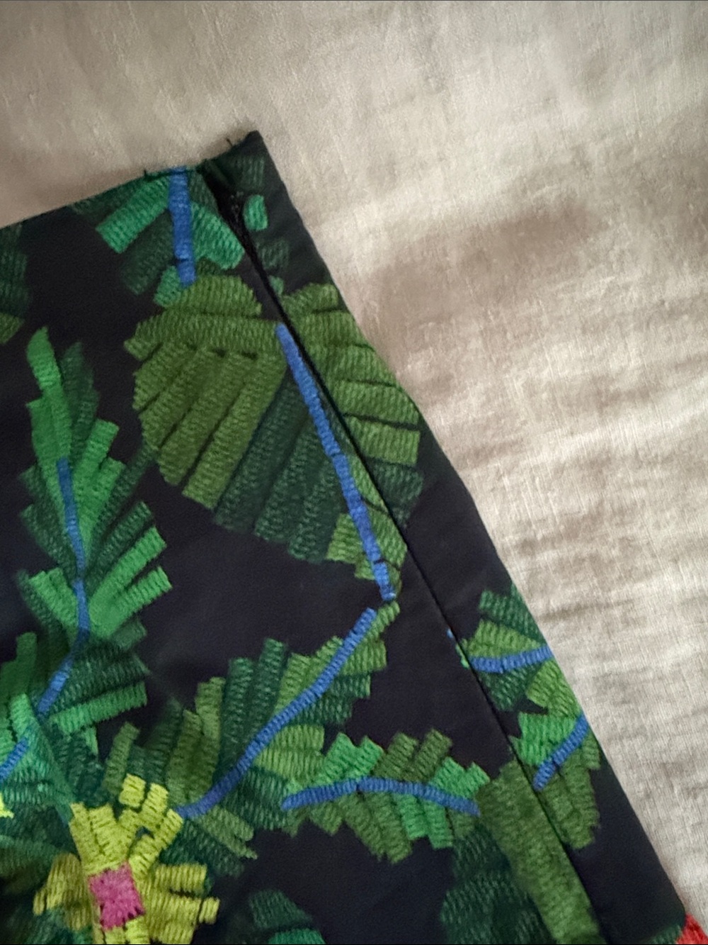 Farm to Colorful Floral & Parrot Printed Maxi Skirt - Picture 4 of 4